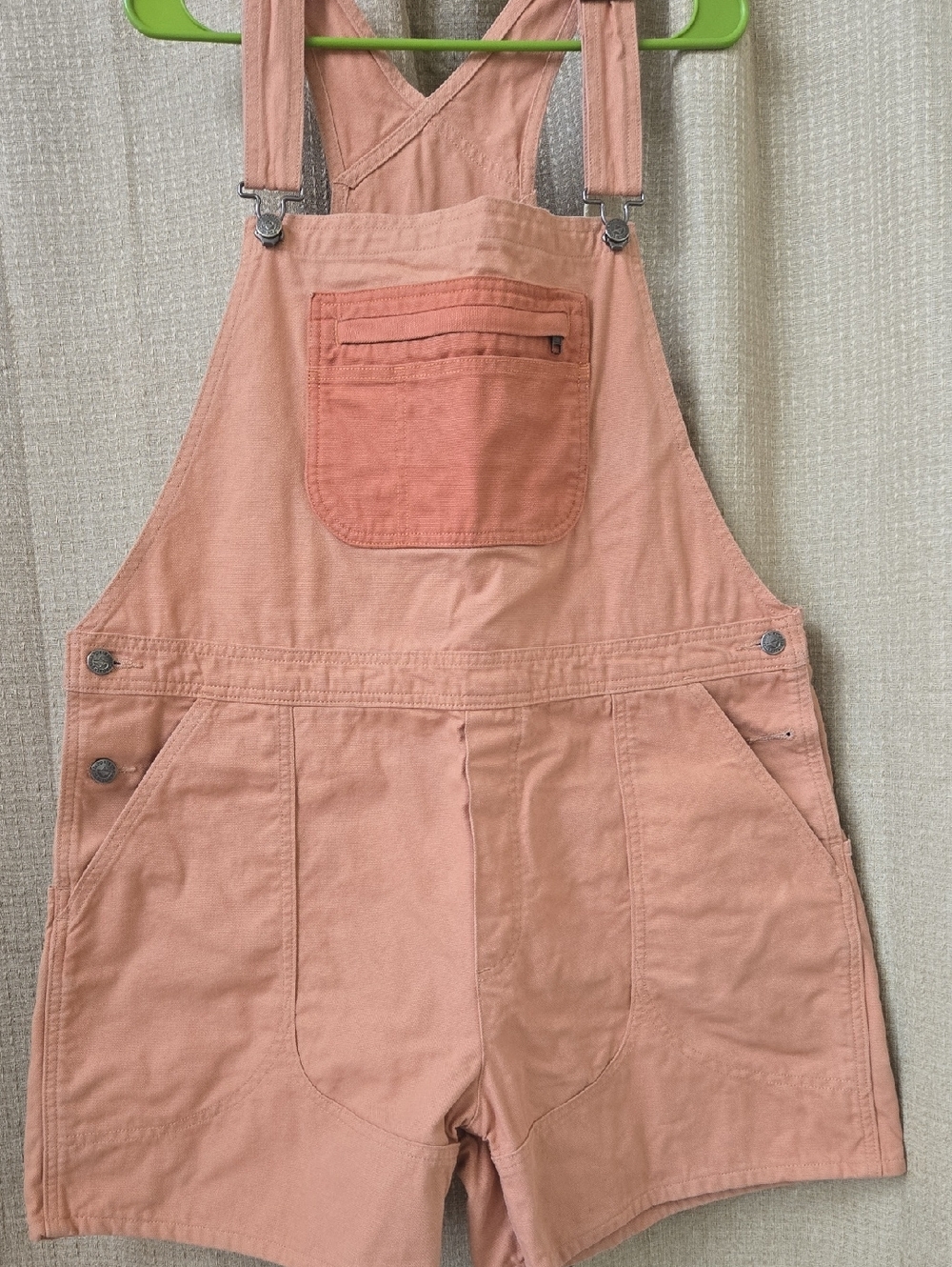 Patagonia Peach-Tan Cotton Short Overalls